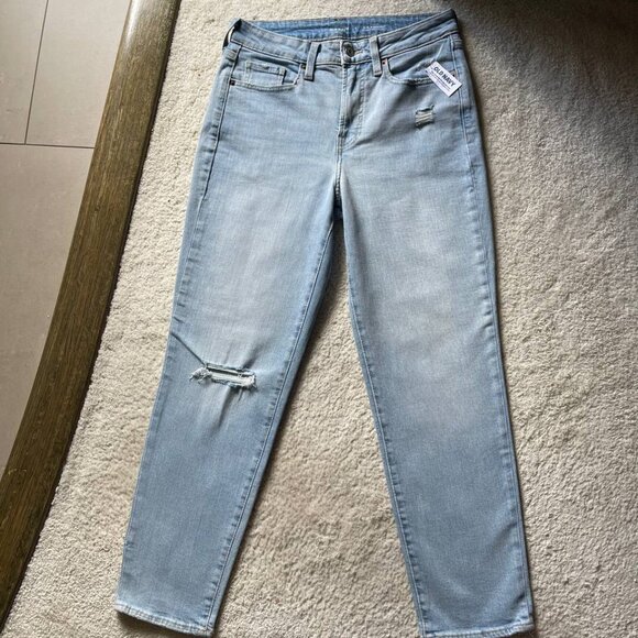 NWT Old Navy OG Straight Distressed Women's Jeans Size 6 - Picture 2 of 10